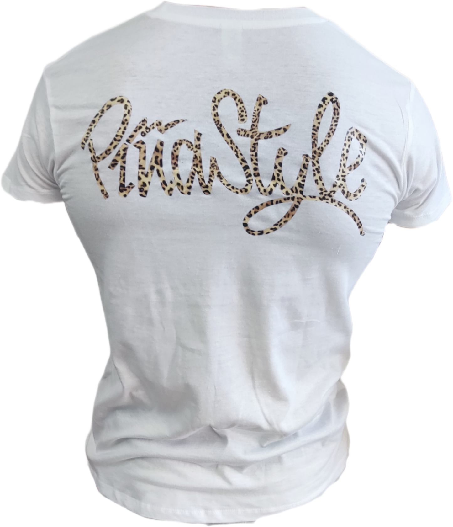 T-shirt met luipaardprint in Piñastijl