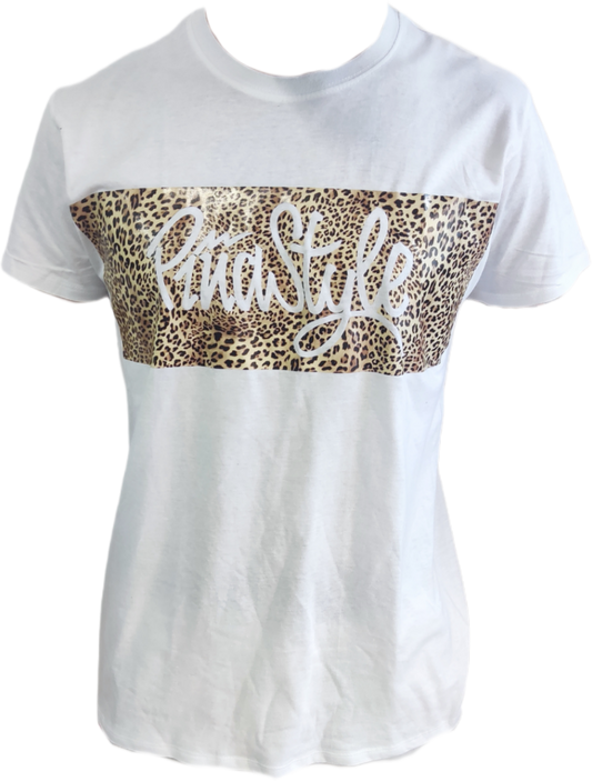 Camiseta Piñastyle Leopardo