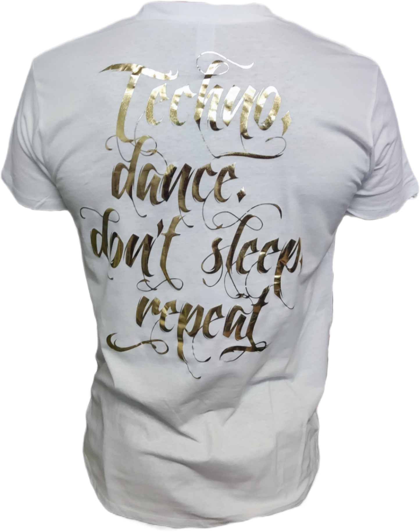 CAMISETA TECHNO, DANCE, DONT SLEEP, REPEAT