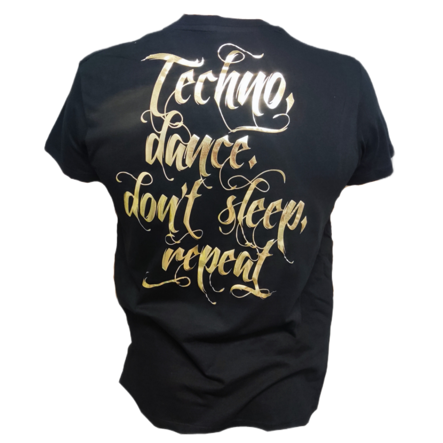 CAMISETA TECHNO, DANCE, DONT SLEEP, REPEAT